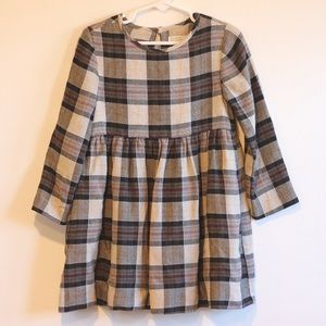 Zara Girls Plaid long Sleeve Dress - Size 5